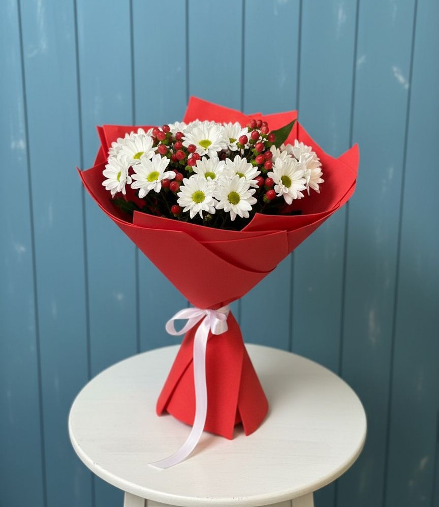 Букет цветов из: Хризантемы в Кусье-Александровский