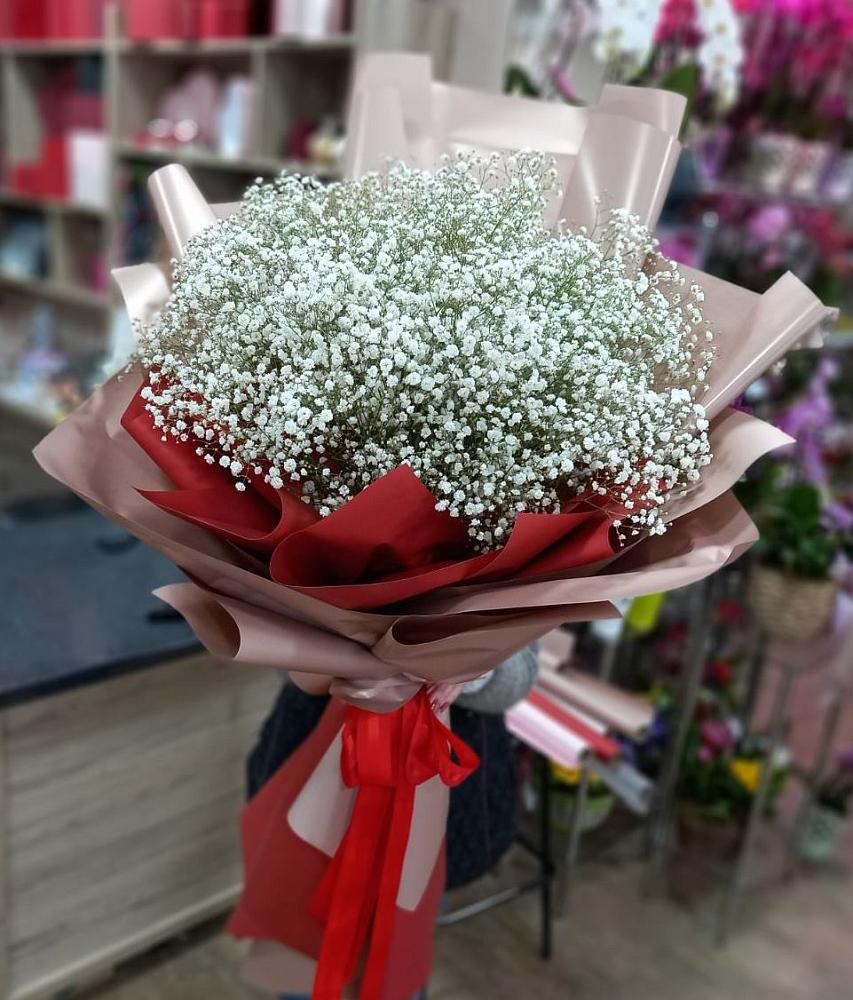 Букет Белые хлопья в Кусье-Александровский Букет цветов из: Гипсофила в Кусье-Александровский