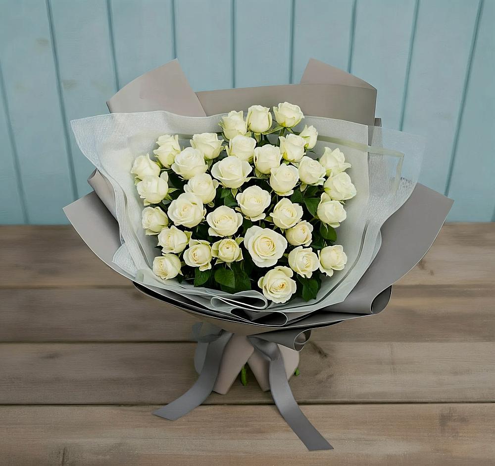 Букет Белоснежная нежность в Кусье-Александровский