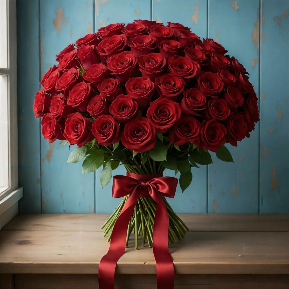 Букет Красные розы Блэк Меджик в Кусье-Александровский