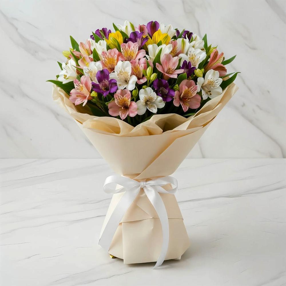 Букет цветов из: Альстромерии в Кусье-Александровский