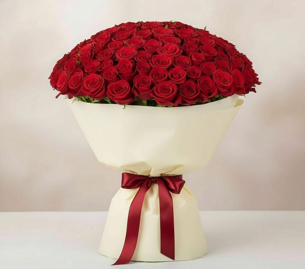 Букет 101 Красная роза Милано в Кусье-Александровский
