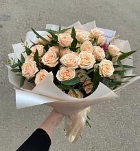 Букет Кремовые розы Латте в Кусье-Александровский