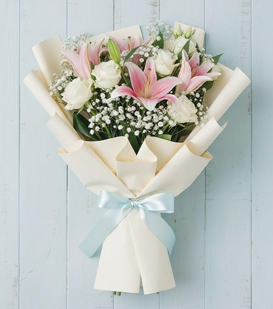 Букет цветов из: Лилии в Кусье-Александровский