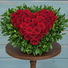 Цветочная композиция из Розы в виде сердца #REPLACE_PRED# Кусье-Александровский