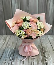 Букет цветов из:  Гвоздики, Розы и Хризантемы в Кусье-Александровский