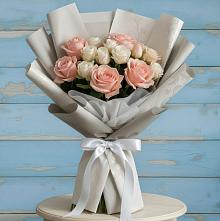Букет цветов из:  Розы #REPLACE_PRED# Кусье-Александровский