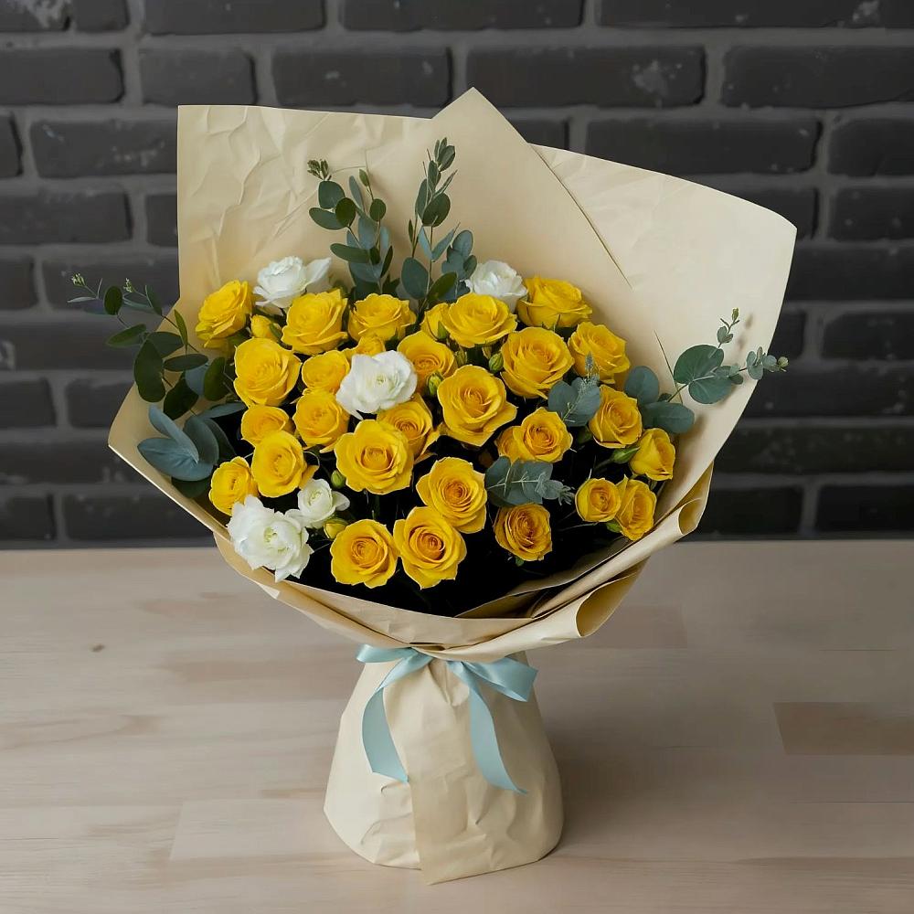 Букет цветов из: Розы в Кусье-Александровский