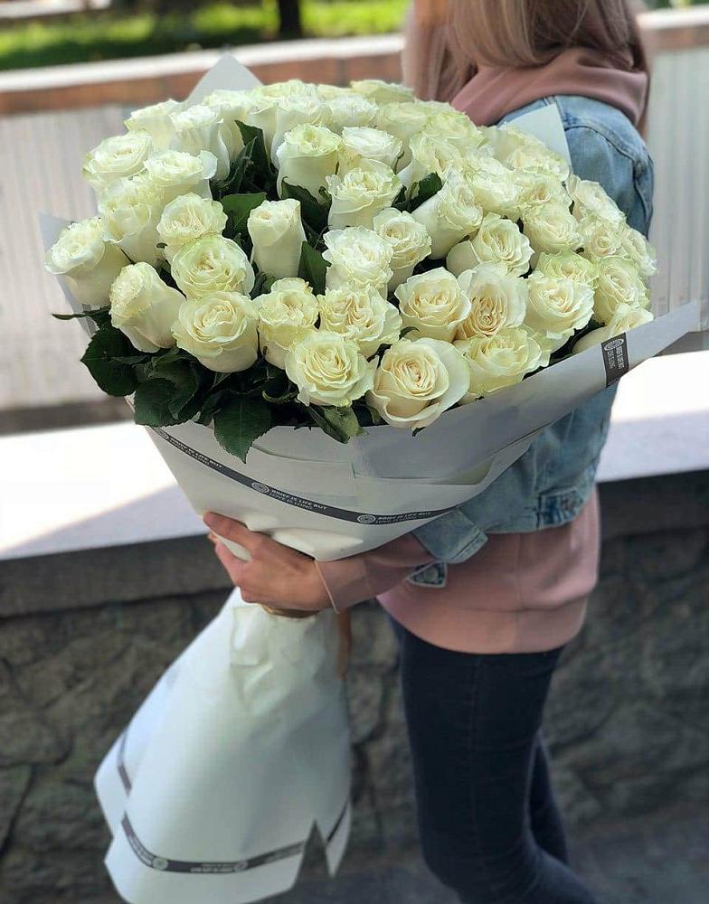 35 Белых роз в Кусье-Александровский Букет 35 Белых роз в Кусье-Александровский