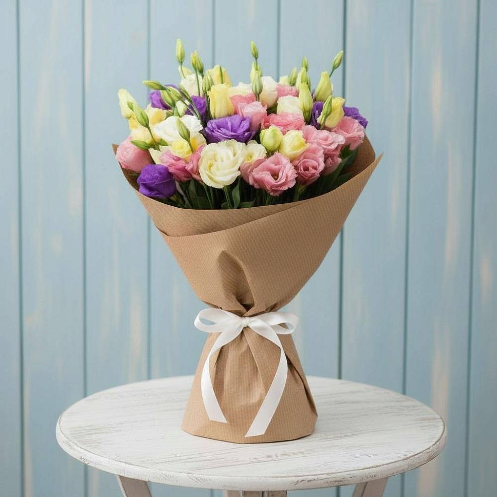 Букет цветов из: Лизиантусы в Кусье-Александровский