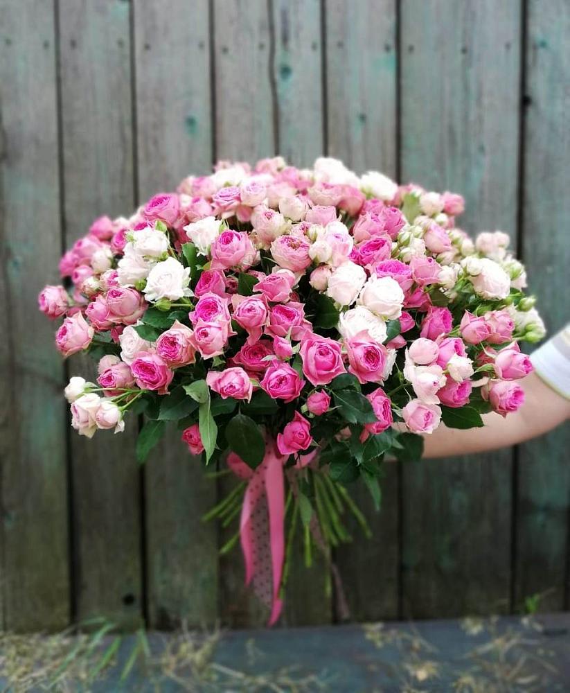 Букет Розовые кустовые розы Натали и Лав Лидия в Кусье-Александровский