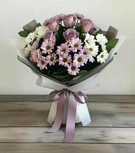Букет цветов из:  Хризантемы и Розы в Кусье-Александровский