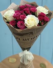 Букет цветов из:  Розы #REPLACE_PRED# Кусье-Александровский