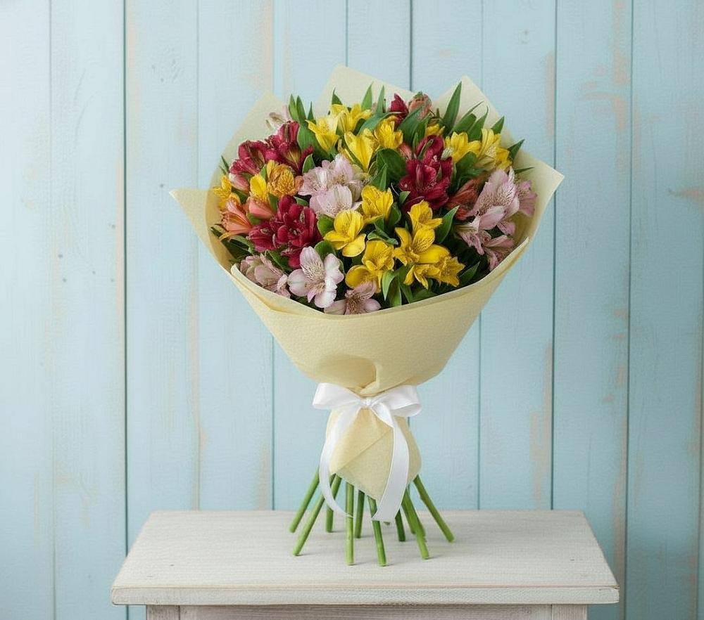 Букет цветов из: Альстромерии в Кусье-Александровский