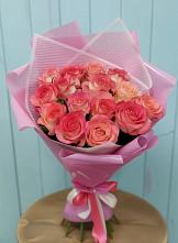 Букет 15 Розовых роз Равель в Кусье-Александровский