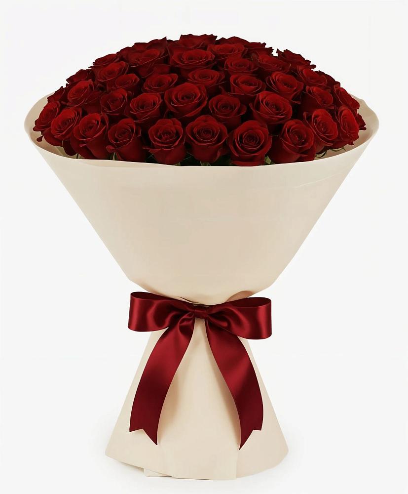 Букет 101 Бордовая роза Блэк Бакарра в Кусье-Александровский