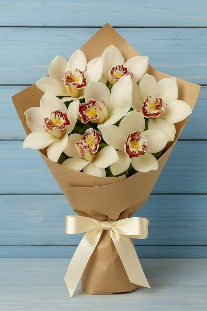 Букет цветов из: Орхидеи и Розы в Кусье-Александровский