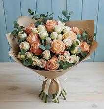 Букет цветов из:  Альстромерии и Розы в Кусье-Александровский