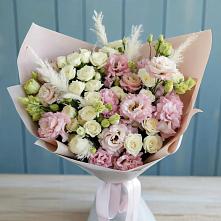 Букет цветов из:  Альстромерии и Розы в Кусье-Александровский