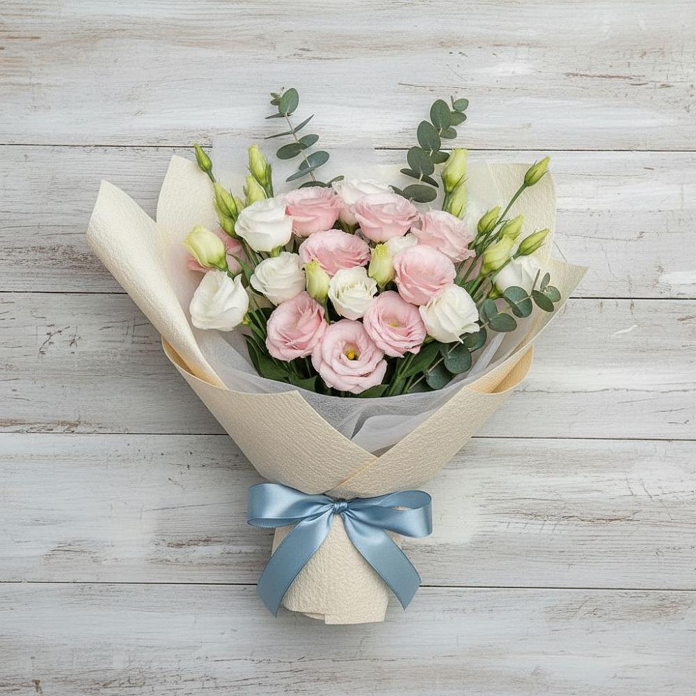 Букет цветов из: Лизиантусы в Кусье-Александровский